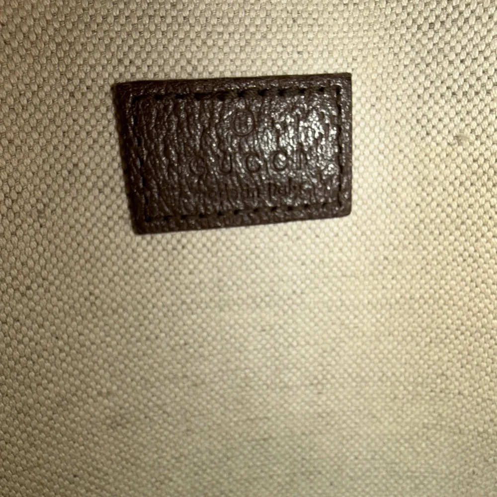 Gucci Tan and Brown Monogram Shoulder Bag••AUTHENTIC **